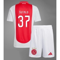 Ajax Josip Sutalo #37 Fußballbekleidung Heimtrikot Kinder 2024-25 Kurzarm (+ kurze hosen)